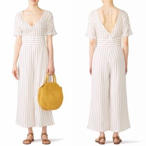 Sancia Cala women’s striped wide-leg jumpsuit size extra small XS